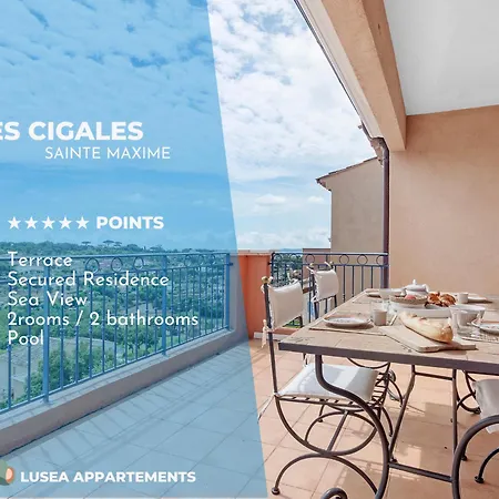 Les Cigales, Superbe Vue - Golfe De Apartment *